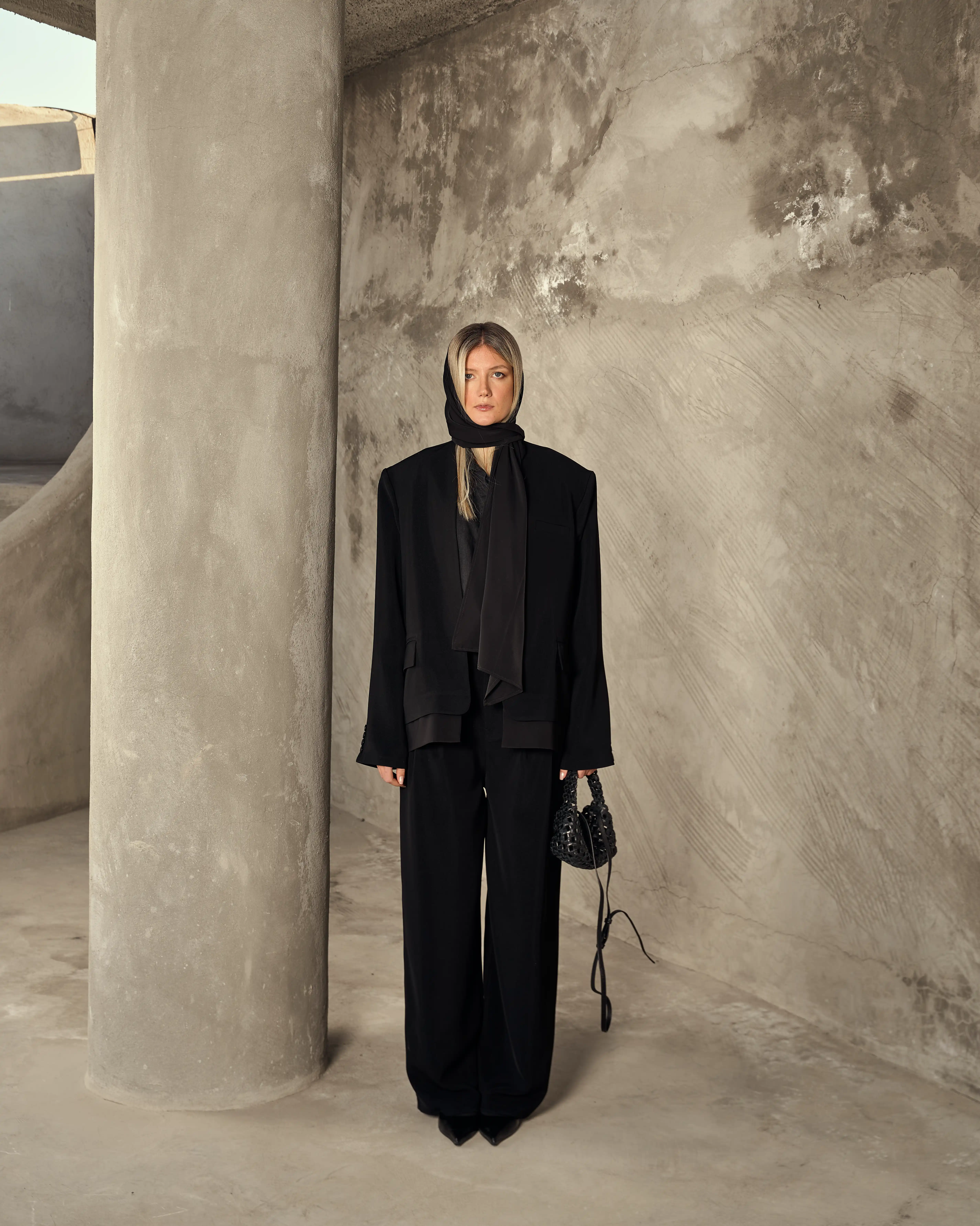 شلوار کرپ يونيکا نيم بگ